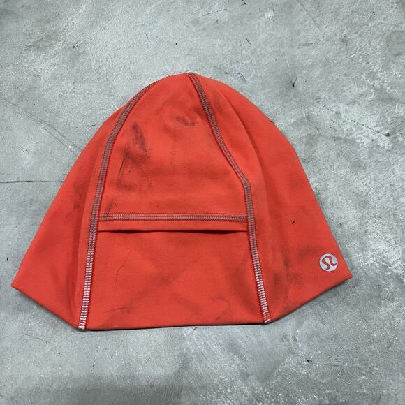 Lululemon Lightweight Nylon Blend Beanie Size One Size Pink Red - Picture 1 of 5